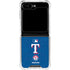 MLB Texas Rangers - Solid Distressed Galaxy Z Flip6 Clear Case