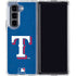 MLB Texas Rangers - Solid Distressed Galaxy Z Fold5 5G Clear Case