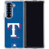 MLB Texas Rangers - Solid Distressed Galaxy Z Fold6 Clear Case
