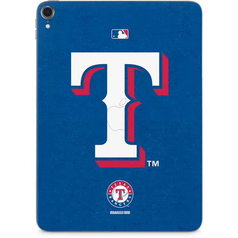 MLB Texas Rangers - Solid Distressed Apple iPad Pro Skin