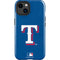 MLB Texas Rangers - Solid Distressed iPhone 15 Impact Case