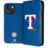 MLB Texas Rangers - Solid Distressed iPhone 15 Plus Folio Case