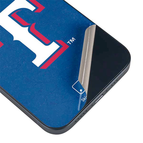 MLB Texas Rangers - Solid Distressed iPhone 15 Skin
