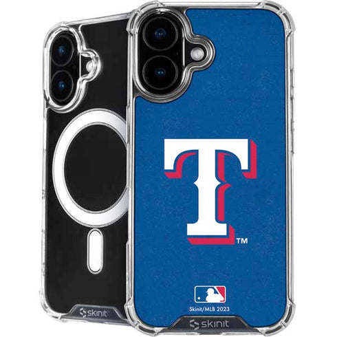 MLB Texas Rangers - Solid Distressed iPhone 16 MagSafe Case