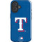 MLB Texas Rangers - Solid Distressed iPhone 16 Plus Impact Case