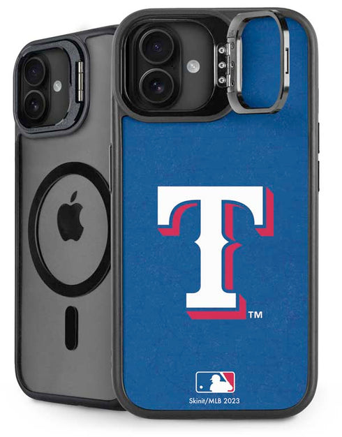 MLB Texas Rangers - Solid Distressed iPhone 16 Plus Kickstand Case