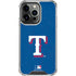 MLB Texas Rangers - Solid Distressed iPhone 16 Pro Clear Case