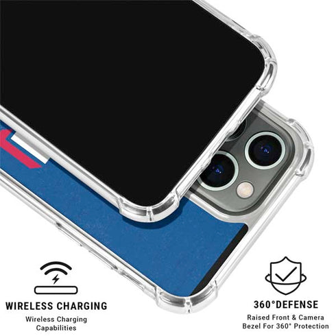 MLB Texas Rangers - Solid Distressed iPhone 16 Pro Clear Case