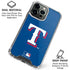MLB Texas Rangers - Solid Distressed iPhone 16 Pro Clear Case