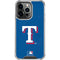 MLB Texas Rangers - Solid Distressed iPhone 16 Pro Max Clear Case