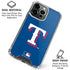 MLB Texas Rangers - Solid Distressed iPhone 16 Pro Max Clear Case