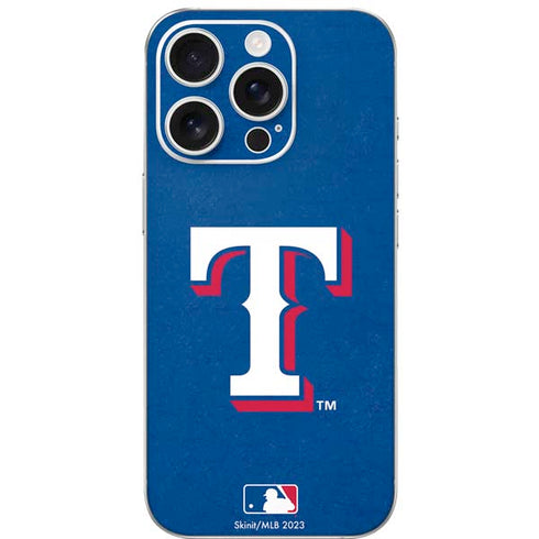MLB Texas Rangers - Solid Distressed iPhone 16 Pro Skin