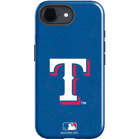 MLB Texas Rangers - Solid Distressed iPhone 16e Impact Case