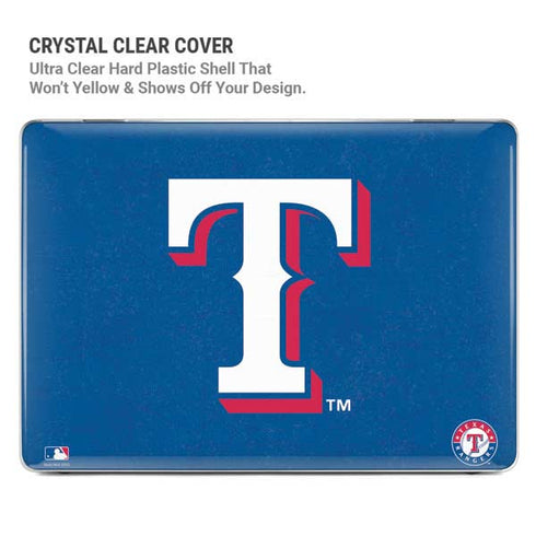 MLB Texas Rangers - Solid Distressed MacBook Pro 14in (2021-24) Case plus Skin