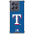 MLB Texas Rangers - Solid Distressed Moto G 5G (2025) Clear Case