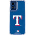 MLB Texas Rangers - Solid Distressed Moto G 5G (2024) Clear Case