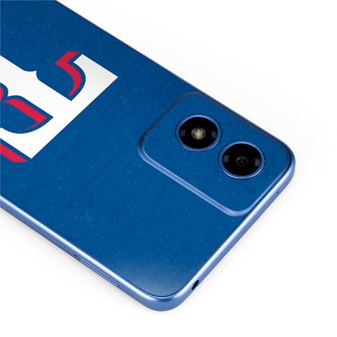 MLB Texas Rangers - Solid Distressed Moto G Play 4G (2024) Skin