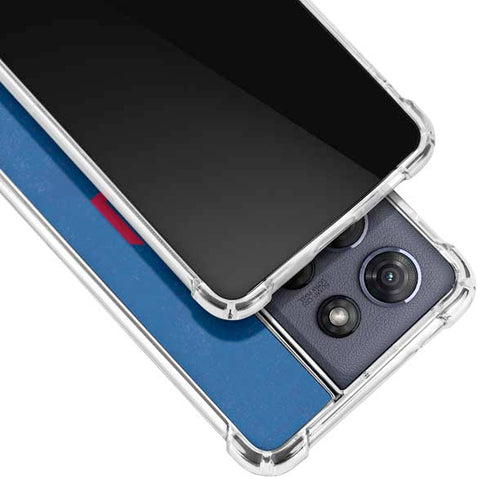 MLB Texas Rangers - Solid Distressed Moto G Stylus 5G (2025) Clear Case