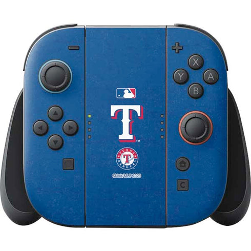 MLB Texas Rangers - Solid Distressed Nintendo Switch 2 (2025) Joy-Con Controller Skin