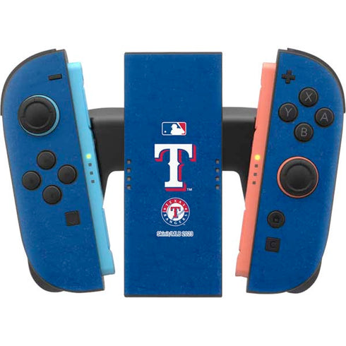 MLB Texas Rangers - Solid Distressed Nintendo Switch 2 (2025) Joy-Con Controller Skin
