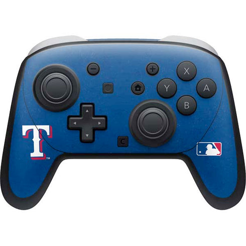 MLB Texas Rangers - Solid Distressed Nintendo Switch 2 (2025) Pro Controller Skin