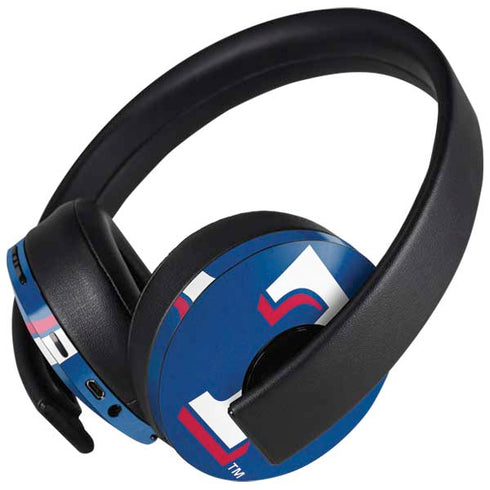 MLB Texas Rangers - Solid Distressed PlayStation 4 Gold Wireless Headset Skin