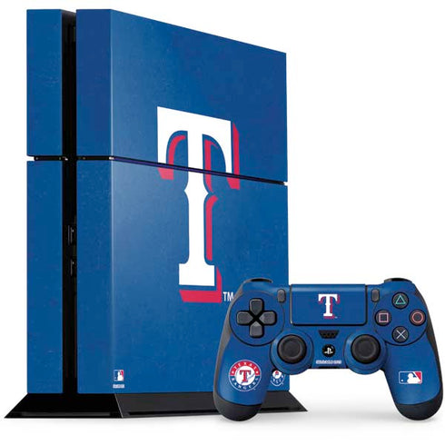 MLB Texas Rangers - Solid Distressed PlayStation PS4 Skins