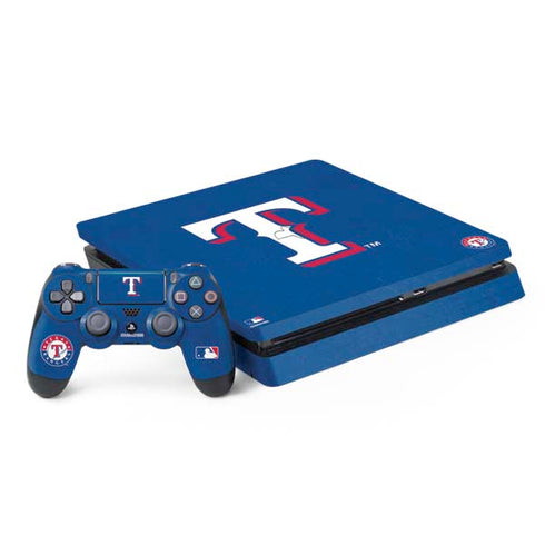 MLB Texas Rangers - Solid Distressed PlayStation PS4 Skins