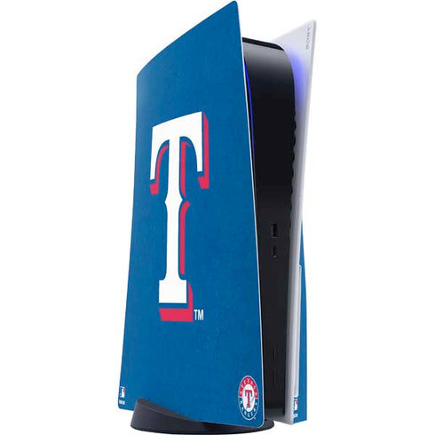 MLB Texas Rangers - Solid Distressed PlayStation PS5 Skins