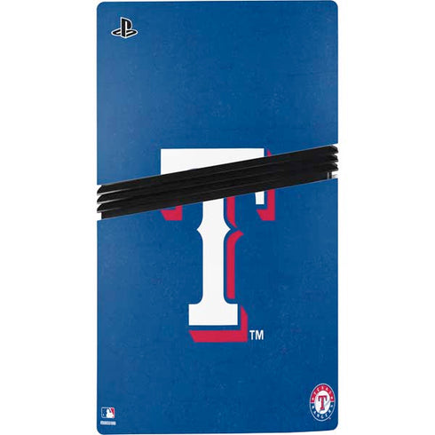 MLB Texas Rangers - Solid Distressed PS5 Pro Bundle Skin