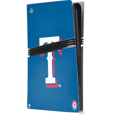 MLB Texas Rangers - Solid Distressed PS5 Pro Console Skin