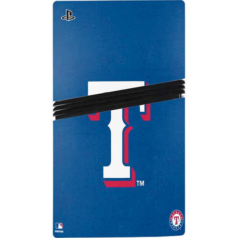 MLB Texas Rangers - Solid Distressed PS5 Pro Console Skin