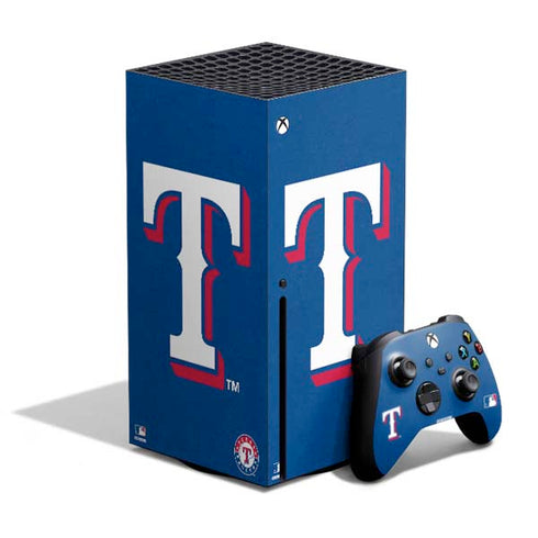 MLB Texas Rangers - Solid Distressed Xbox Series X Bundle Skin