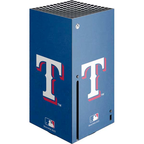 MLB Texas Rangers - Solid Distressed Xbox Series X Skins