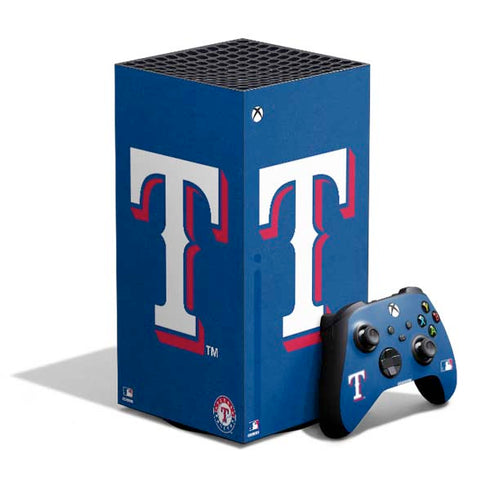 MLB Texas Rangers - Solid Distressed XBox Series X Digital Edition Bundle Skin