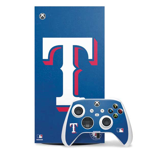 MLB Texas Rangers - Solid Distressed Xbox Series X Skins