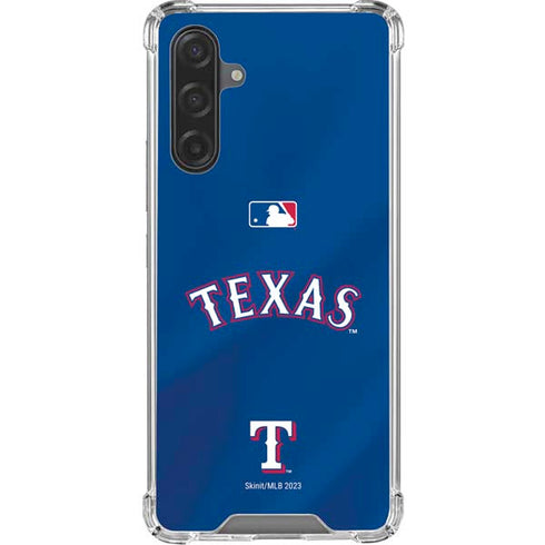 MLB Texas Rangers Alternate/Away Jersey Galaxy A17 Clear Case