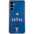MLB Texas Rangers Alternate/Away Jersey Galaxy A35 5G Clear Case