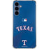 MLB Texas Rangers Alternate/Away Jersey Galaxy A55 5G Clear Case