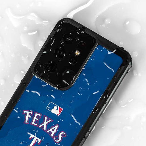 MLB Texas Rangers Alternate/Away Jersey Galaxy S24 Ultra Waterproof Case