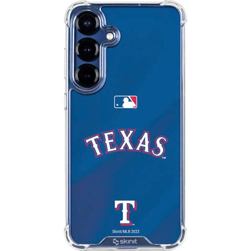 MLB Texas Rangers Alternate/Away Jersey Galaxy S25 FE Clear Case