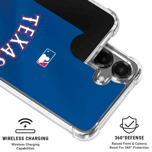 MLB Texas Rangers Alternate/Away Jersey Galaxy S26 Clear Case