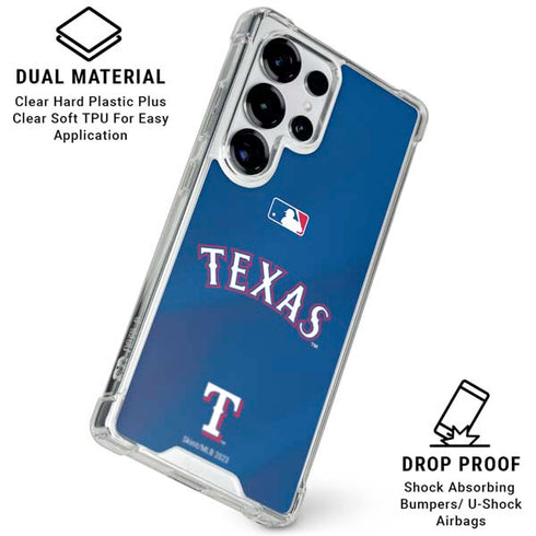 MLB Texas Rangers Alternate/Away Jersey Galaxy S26 Ultra Clear Case