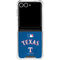 MLB Texas Rangers Alternate/Away Jersey Galaxy Z Flip7 Clear Case