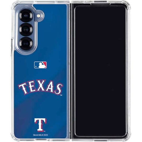 MLB Texas Rangers Alternate/Away Jersey Galaxy Z Fold6 Clear Case