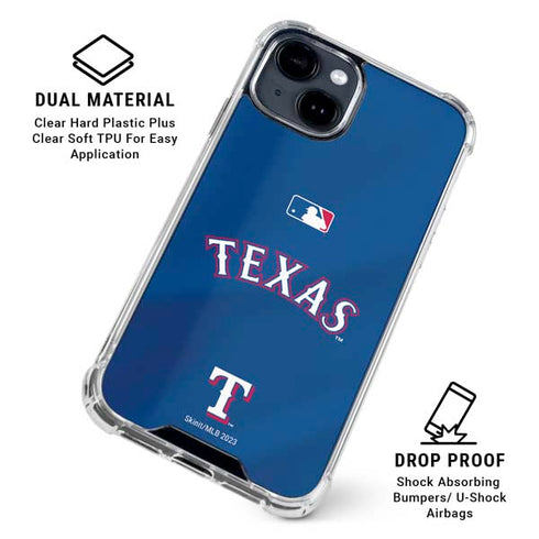 MLB Texas Rangers Alternate/Away Jersey iPhone 15 Clear Case
