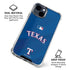 MLB Texas Rangers Alternate/Away Jersey iPhone 15 Clear Case