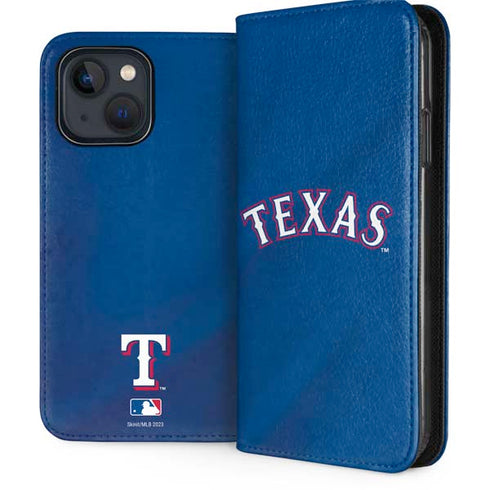 MLB Texas Rangers Alternate/Away Jersey iPhone 15 Plus Folio Case