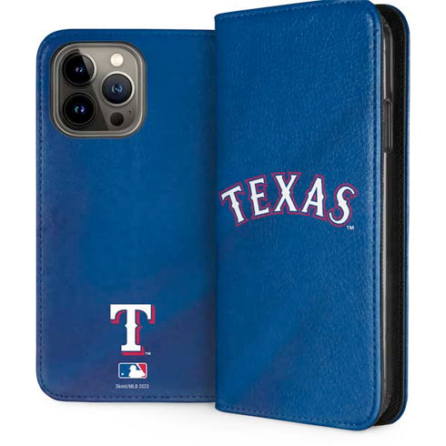 MLB Texas Rangers Alternate/Away Jersey iPhone 15 Pro Max Folio Case