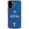 MLB Texas Rangers Alternate/Away Jersey iPhone 16 Plus Clear Case